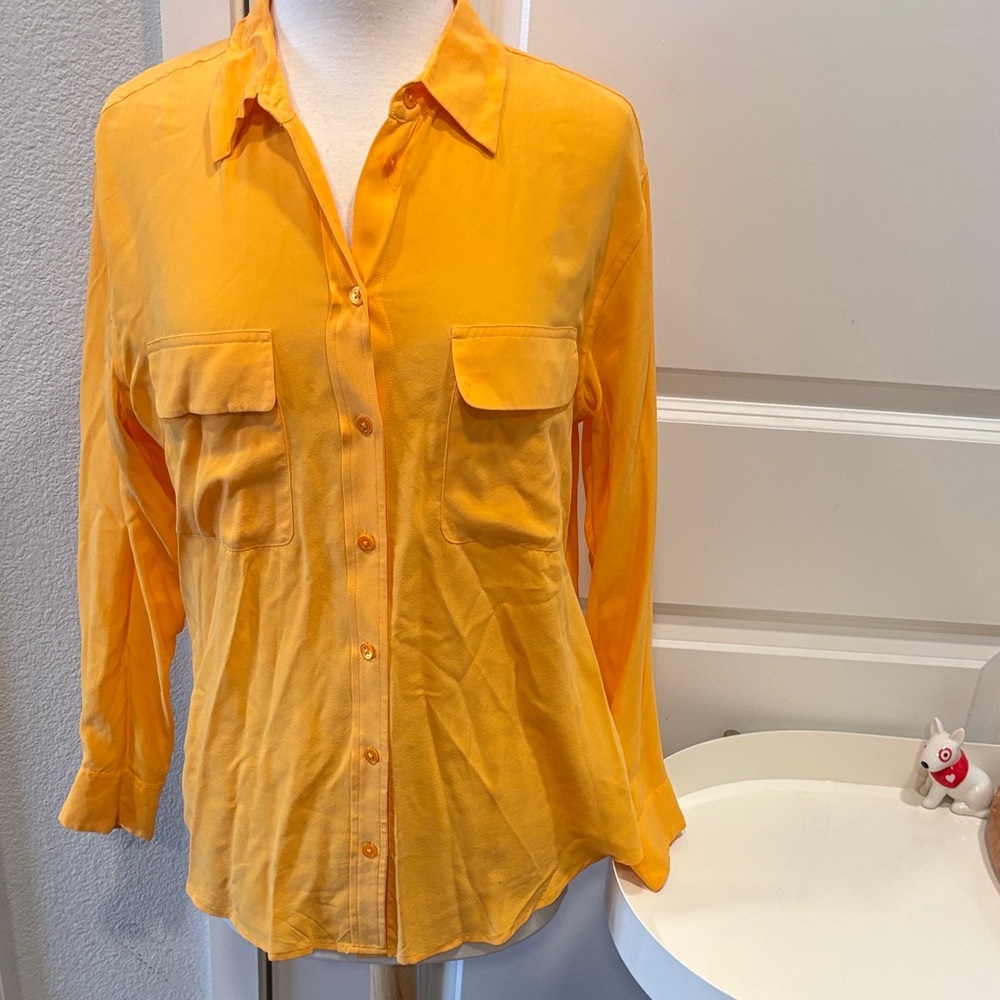 Equipment Golden Silk Button-Down Shirt